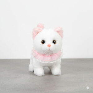 Cute Walking Play Pet Kids Electronic Plush Cat Toy , (Pink)