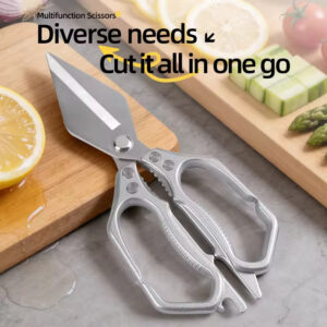Premium Heavy Duty Kitchen Scissors (Silver)